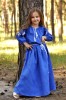 Ошатна вишита сукня з льону для дівчинки